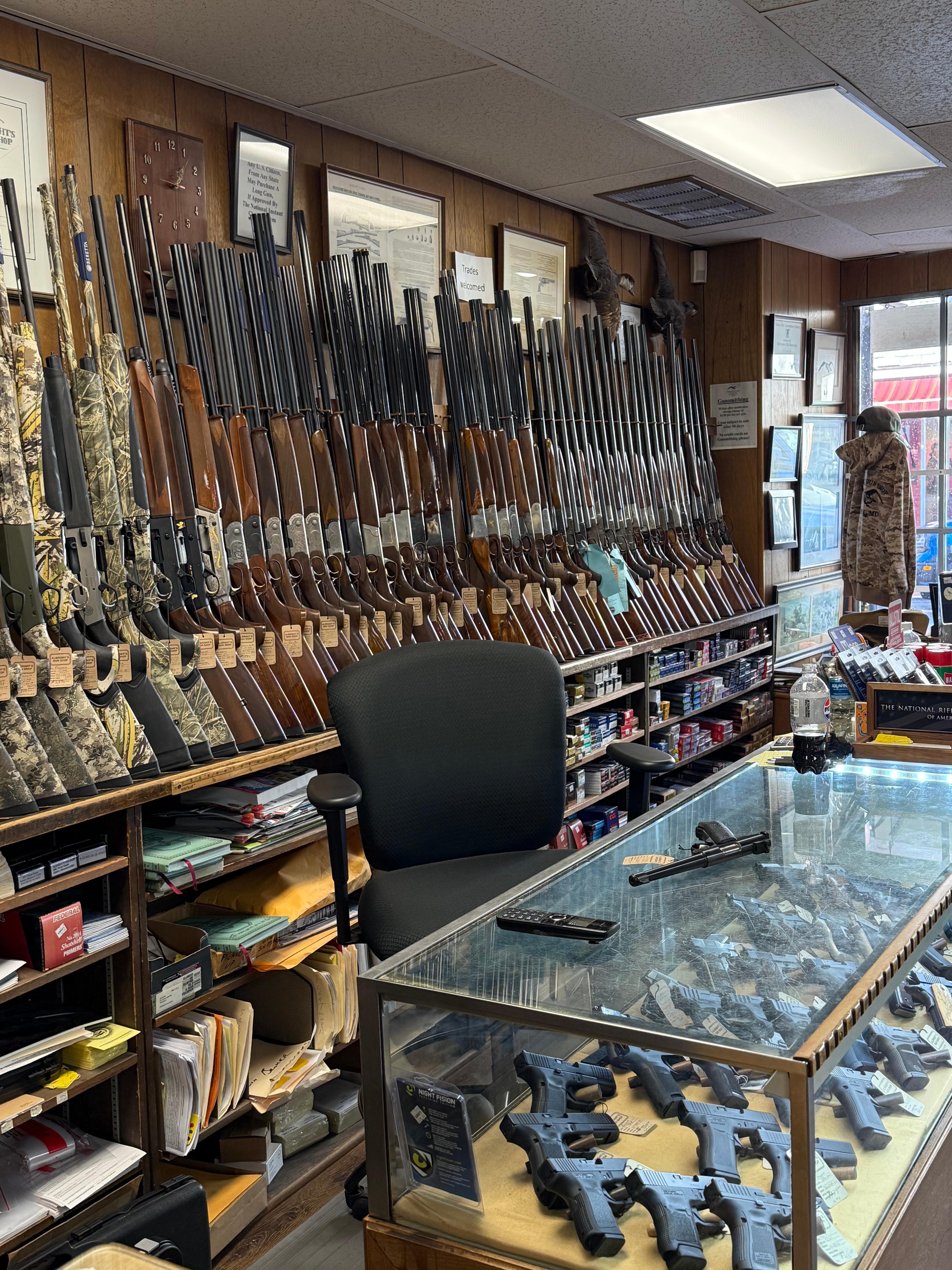 Extensive firearm selection