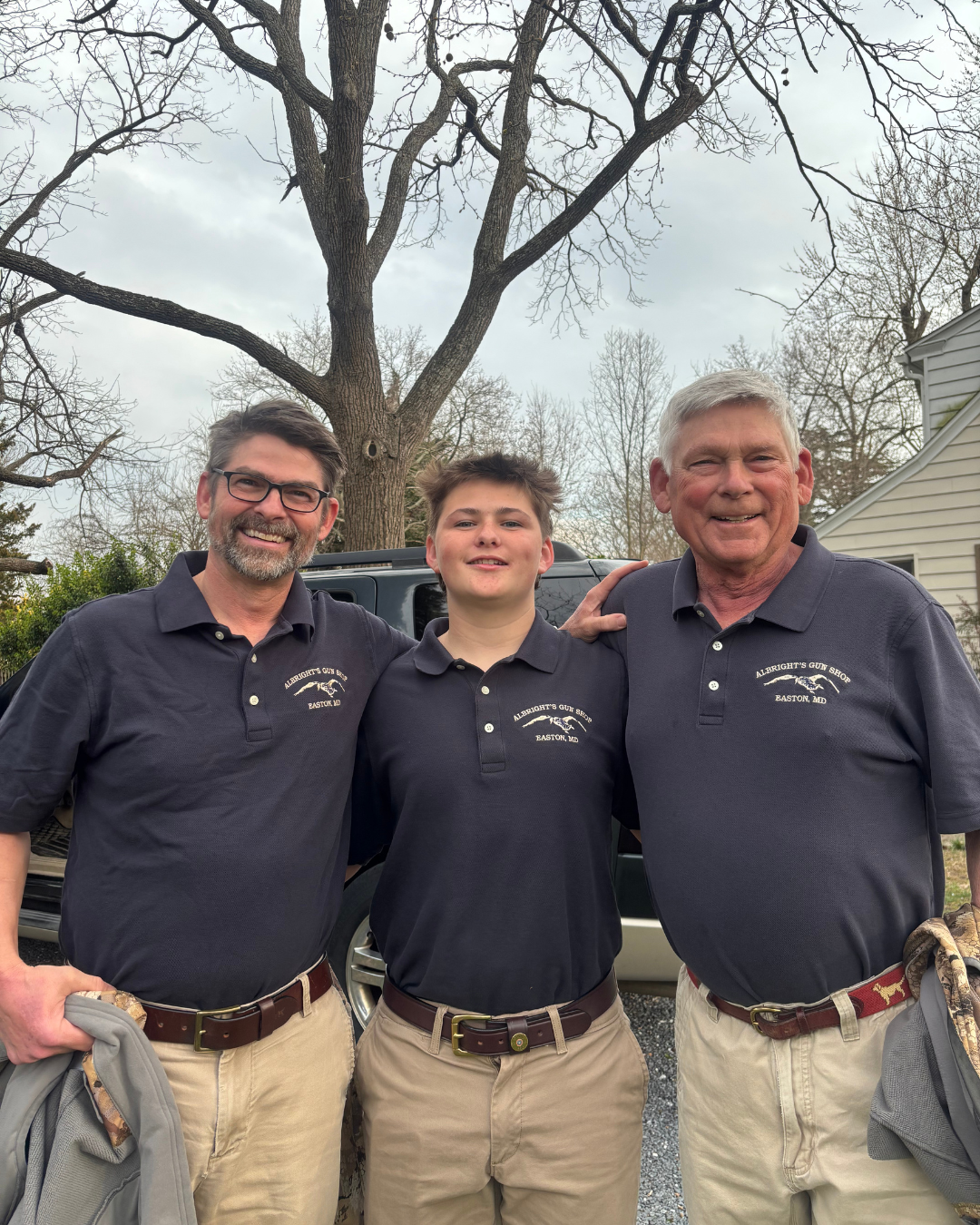 Three generations of Albright's Gun Shop
